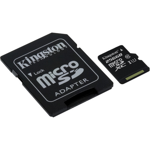 Kingston 256Gb Micro SD Card with adapter