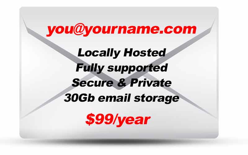 Cochrane Computers domain hosting and email services $99/yr